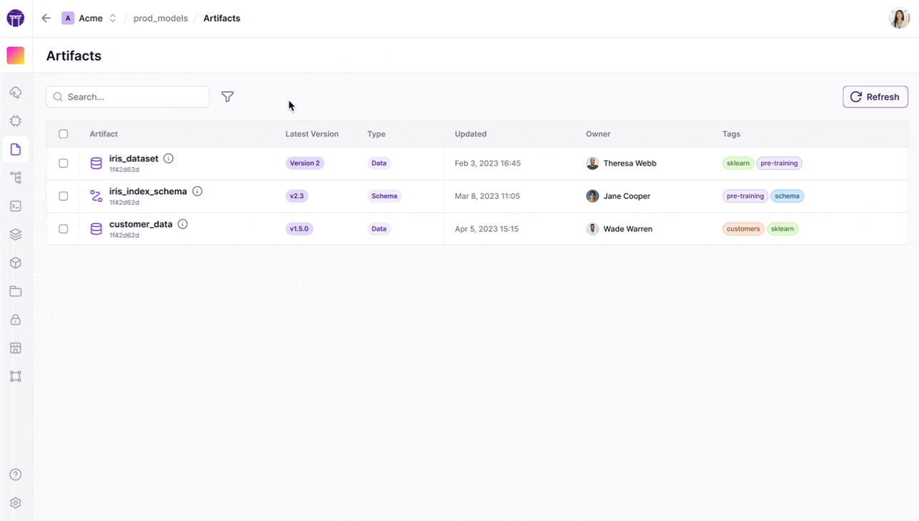ZenML Pro Dashboard